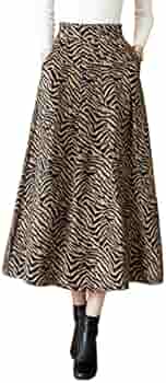 Vrouwen lange rok hoge taille A lijn geplooide vintage uitlopende swing midi rok, Kleur 1, L