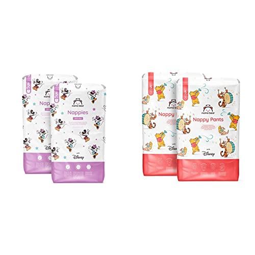 Mama Bear - Disney - 140 Windelhöschen - Größe 5 (12-17 kg) - MONATSBOX & - Disney - 152 Ultra-Dry-Windeln - Größe 5 (10-16 kg) - MONATSBOX
