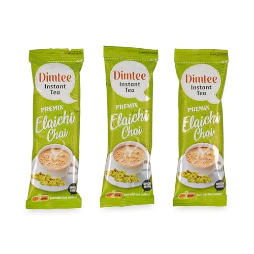 Image of Chaizup Dimtee 1 Min Instant Elachi Premix Tea - 36 Sachets | Elachi Flavours | 36 Servings | 450g
