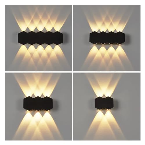 Lámpara de pared LED iluminación exterior impermeable moderna para accesos y muros 5
