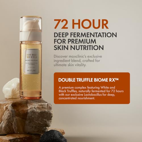 Image of MAXCLINIC Double Truffle Biome Oil Foam - Hydrating Facial Cleanser with 88% Skincare Formula for Dirt Oil & Makeup Buildup - Gentle Foaming Face Wash for All Skin Types - Korean Skin Care 3.72 fl oz