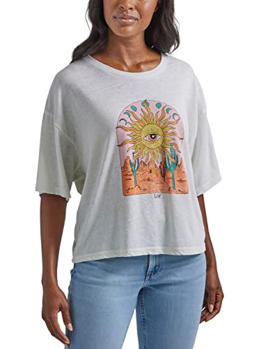 Lee Boxy Crop Graphic T-Shirt tendance pour un style urbain quotidien