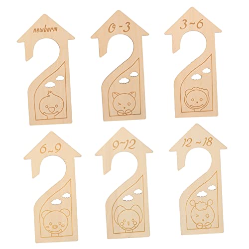 Beatifufu Material Boys and Girls Clothes Divider Wooden Closet Divider Size Separator Chic Design Easy Arrange