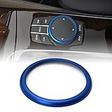 Mittelkonsole Multimedia Steuerung Ring Rahmen Passend Für BMW 1er - 7er Blau