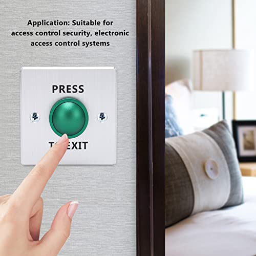 Sonew -Duty Stainless Steel Push-to-Exit Button for Access Control Systems - NO/NC/COM Door Release Switch, 12-24V DC Compatible - Image 3
