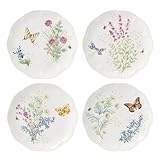 Lenox 897793 Butterfly Meadow Herbs Accent Plates, Set Of 4