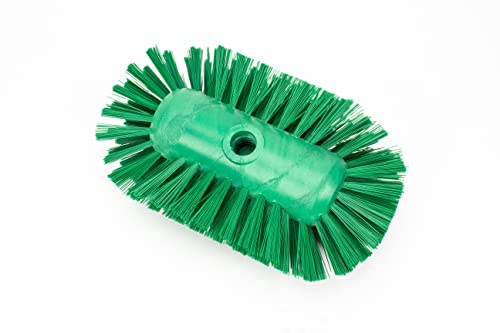 Image of SPARTA Tank and Kettle Scrub Brush Heavy-Duty Tile Brush, Color-Coded and Handle Compatible (Sold Separately) for Optimal Access In Spacious Containers, Plastic, 5.5 X 9.5 Inches, Green