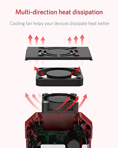BESTEK 300Watt Pure Sine Wave Power Inverter Car Adapter DC 12V to AC 110V with 4.2A Dual Smart USB Ports (Red)