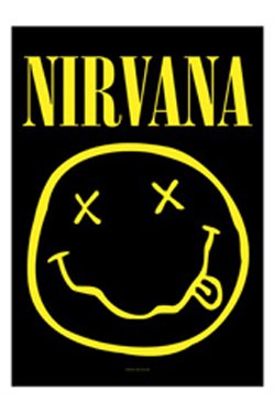 Bioworld Merchandising - Nirvana poster tissu Smilie 75 x 110 cm