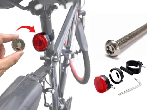 AUTOMAX izumi エアタグ 収納リフレクター 自転車 Airtagが隠せる 反射板 テールライト 盗難対策 見守り エアタグケース トラッカー