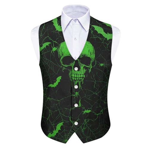 TOADDITDO Suit Vest Men's Slim Fit Business Formal Waistcoat Casual Dress Vests for Dinner,Prom,Wedding