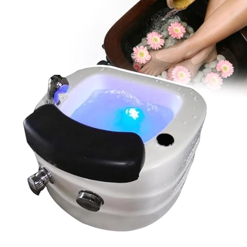 Spa de pies portátil con masaje y drenaje automático