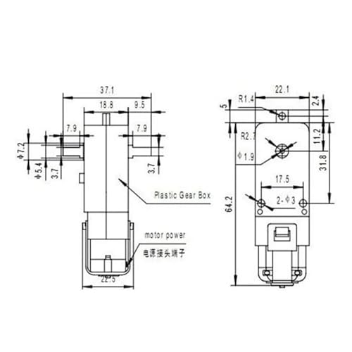 Moteur TT DC 130 de précision à encodeur double phase pour robot - 4