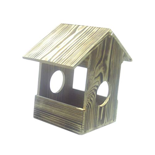 Nichoir en bois naturel 26cm pour oiseaux sauvages