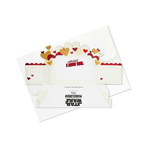 Hallmark Paper Wonder Star Wars Baby Yoda Pop Up Valentines Day Card, Love Card, Anniversary Card (Reaching Out… – Bild 7