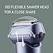 Panasonic Series 500 ES-ERM3FV503 3-Blade Wet & Dry Rechargeable Japanese Stainless Steel Razor 10D Flexible Shaving Head, IPX7, USB-C Charging, Purple