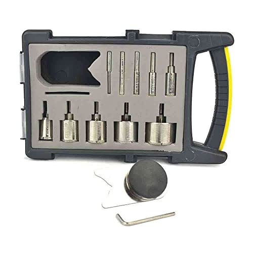 Kit guía de broca para sierra de diamante grande para vidrio miniatura 1