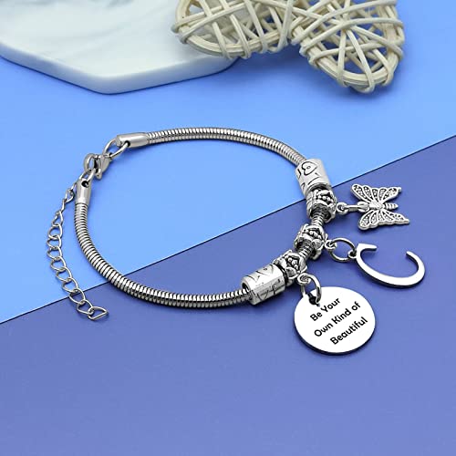 Initial Bracelet For Women Initial C Jewelry For Mom Her Girlfriend Wife Letter C Jewelry Bracelet Bangle Stainless Steel Christmas Gifts Birthday Gifts Graduation Gifts For Girl Encouragement Gift #TOP3
