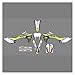 ANQNSS Kit di Decalcomanie for Auto Adesivi Grafica Moto 3m Adatta SHERCO 50 2007-2012. Montare for Sherco 50 Enduro 2.5i (Color : White)