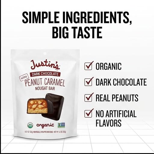 Justins Dark Choc Caramel - Dark Chocolate Caramel 4.2oz 3Pk with Random Item image 5