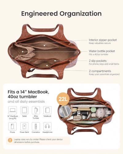 LOVEVOOK Floral Charm Tote Bag