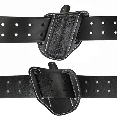 Tourbon – Bainha dobrável de couro para cinto EDC coldre masculino cruzado, lado direito, transporte