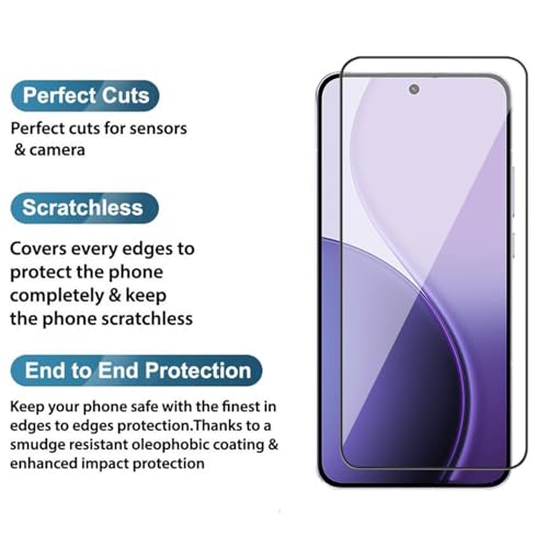 Image of POPIO Military-Grade Gorilla Tempered Glass for Oppo Reno 13 / Reno 14 / 14F / Reno 15 /15F / 15C / Oppo F31 / F31 Pro /Realme 15T | 9H Hardness, Edge-to-Edge, Bubble-Free