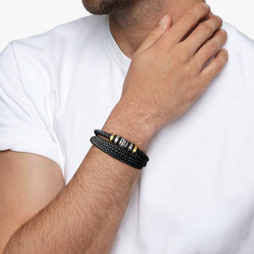 Pulsera para hombre de cuero BMMYE regalo de graduación miniatura 4