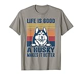 Regalos de Husky Siberiano para Mujeres Hombres Perro Husky Camiseta