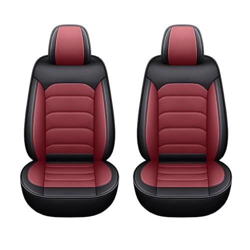 車用シートカバー 適用トヨタ ヴォクシー/ノア 90系 R90W型 と姉妹車スズキ・ランディ 4代目 R90C型 座布団2枚セット 専用 カーシートカバー シート保護 汚れ防止 滑り止め 取付簡単 四季汎用 車用品 内装パーツ 運転席 助手席(赤と黒,通常