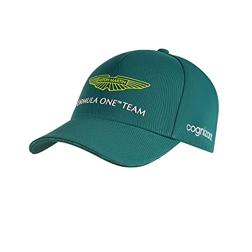 Aston Martin F1, gorra de equipo, 2023, verde, tela Repreve reciclada, talla única, adulto, producto oficial, verde, one-size