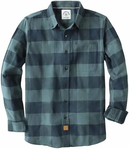 Dubinik® Flannel Shirt for Men 100% Cotton Mens Flannel Shirts Lo...