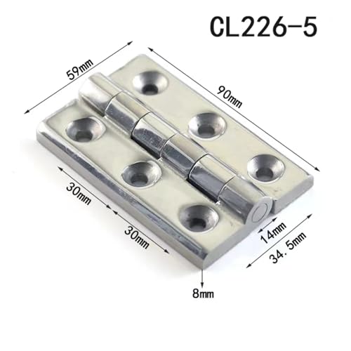 Charnière en acier inoxydable robuste à goujon hexagonal pour armoire épaisse - 3