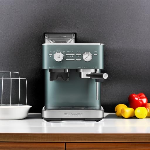 KitchenAid-Semi-Automatic-Espresso-Machine-with-Burr-Grinder-25L-Juniper-KES6551JP KitchenAid Semi Automatic Espresso Machine with Burr Grinder 25L Juniper KES6551JP