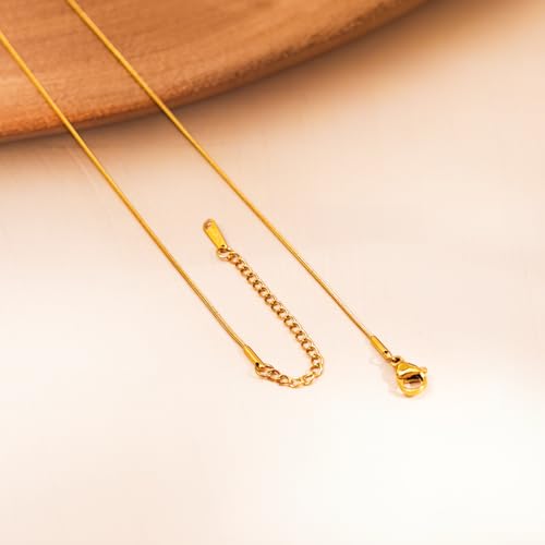 Image of Rubans Demi Fine Stainless Steel Pendant Chain Daily Gift for Women & Girls