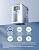 NOVETE Reverse Osmosis Water Filter Countertop with UV, Cold Water Down to 32?, NSF/ANSI 42/58 Certified, 4:1 Pure to Drain, 8-Stage RO Water Filtration System, CRF0A-QS, White