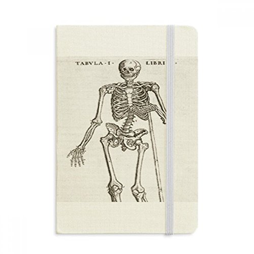 Carnet squelette humain A5 couverture rigide en tissu multicolore pour notes