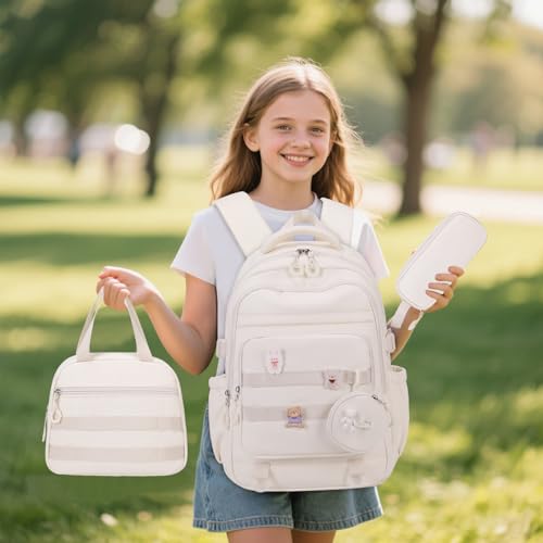 Image of ACESAK Girls Backpack - 3PCS Backpack for Cute School Backpacks for Girls
