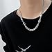 Fivexing Titanium Steel Necklace for Man Irregular Y2k Fashion Hip Hop Jewelry Silver Heterosexual Design Choker Women