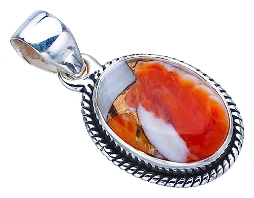 Pendentif calcédoine de cuivre à porter au quotidien sur une chaîne en argent pour un style bohème