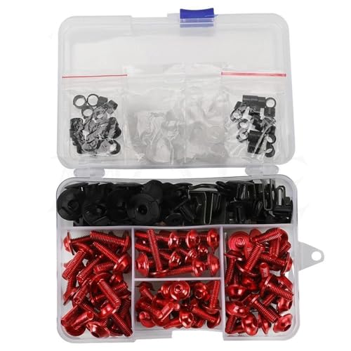 ���i �A�N�Z�T���[ �I�[�g�o�C���i �ɓK������X ADV XADV 750 �ɓK������z���_ XADV750 X-ADV750 X-ADV 2017-2023 2024 �t�F�A�����O �{���g �l�W �t�@�X�i�[ �L�b�g �ˑ��L�b�g(Red)