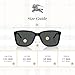 BURBERRY BE4181 300187 58M Black/Grey Square Sunglasses for Men +Bundle with Accessory Eyewear Kit