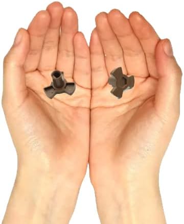 Miniatura 4 de 2 piezas de acoplador de placa giratoria para horno de microondas, soporte de eje en forma de Y, soporte de guía de bandeja de vidrio con puerto