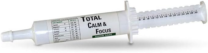 Ramard Total Calm and Focus for Horses Supplement - Magnesium & Calming Formula for Horse Show, Training, Performance Mental Alertness Without Drowsiness, Show Safe, Horses Perfect Prep 1oz Syringe