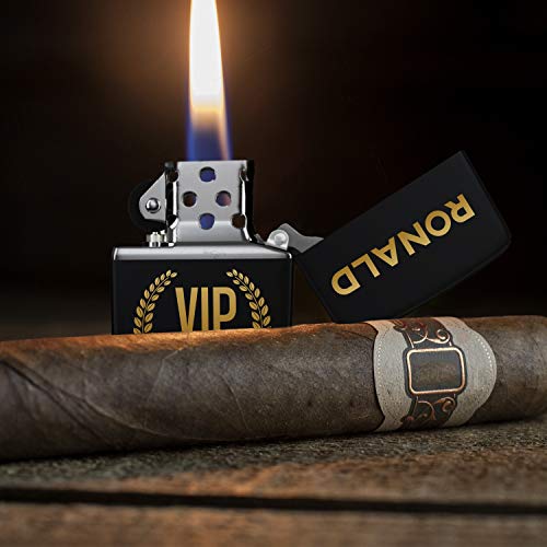 Zippo Feuerzeug mit Gravur - Personalisierte Geschenke / Witterungsbeständig und weltbekannt / Männer Geschenke - Papa Geschenk Weihnachten - Geschenkideen für Vatertag - Feuerzeuge mit Gravur – Bild 4