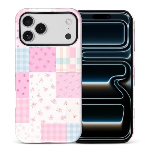 Coque iPhone 17 Pro Max hybride robuste et protection arrière durable motif fleurs roses