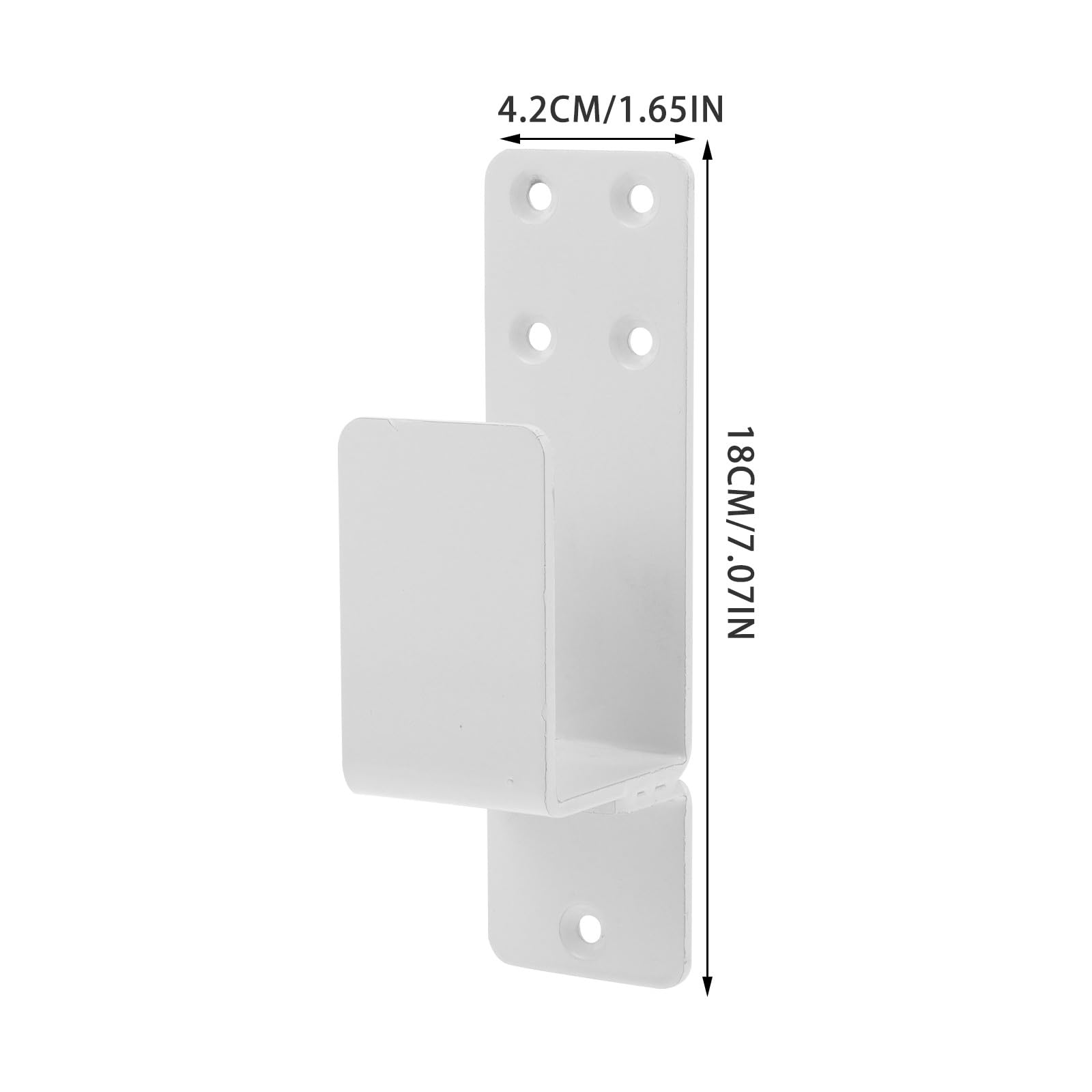 Supports de Barricade en Acier Blanc pour Porte de Sécurité Lot de 2 Pièces, Offrant Stabilité et Sécurité Renforcée pour Portes Commerciales