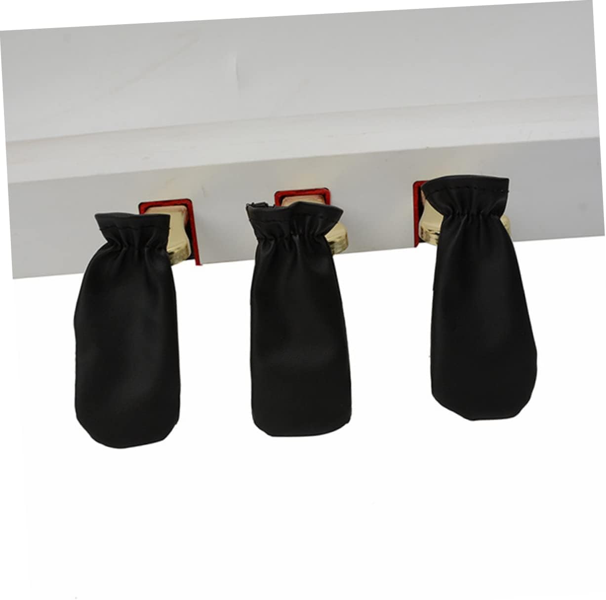 Leather Piano Pedal Covers 3pcs Piano Foot Pad Sleeves Protective Decorative