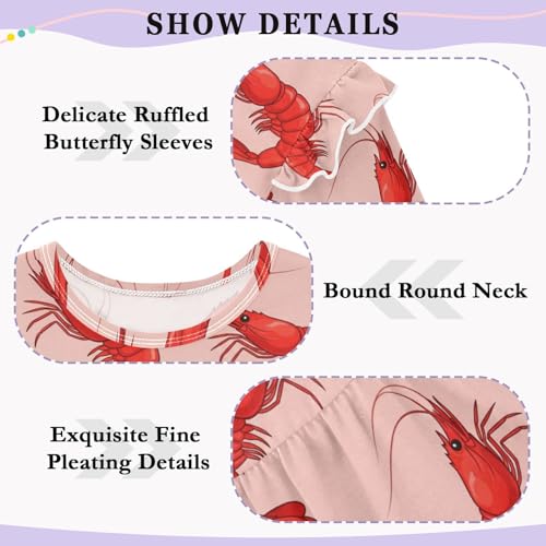 Toddler Baby Girls Blouse Ruffle Long Sleeve Shirts Cotton Casual Tee Tops Clothes for Kids 18M-5T2