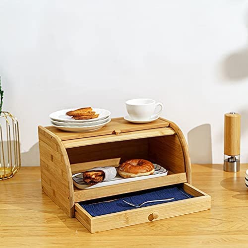 Amazon.co.jp: ブレッドケース ブレッドボックス 竹製42*29*22CM/41.5